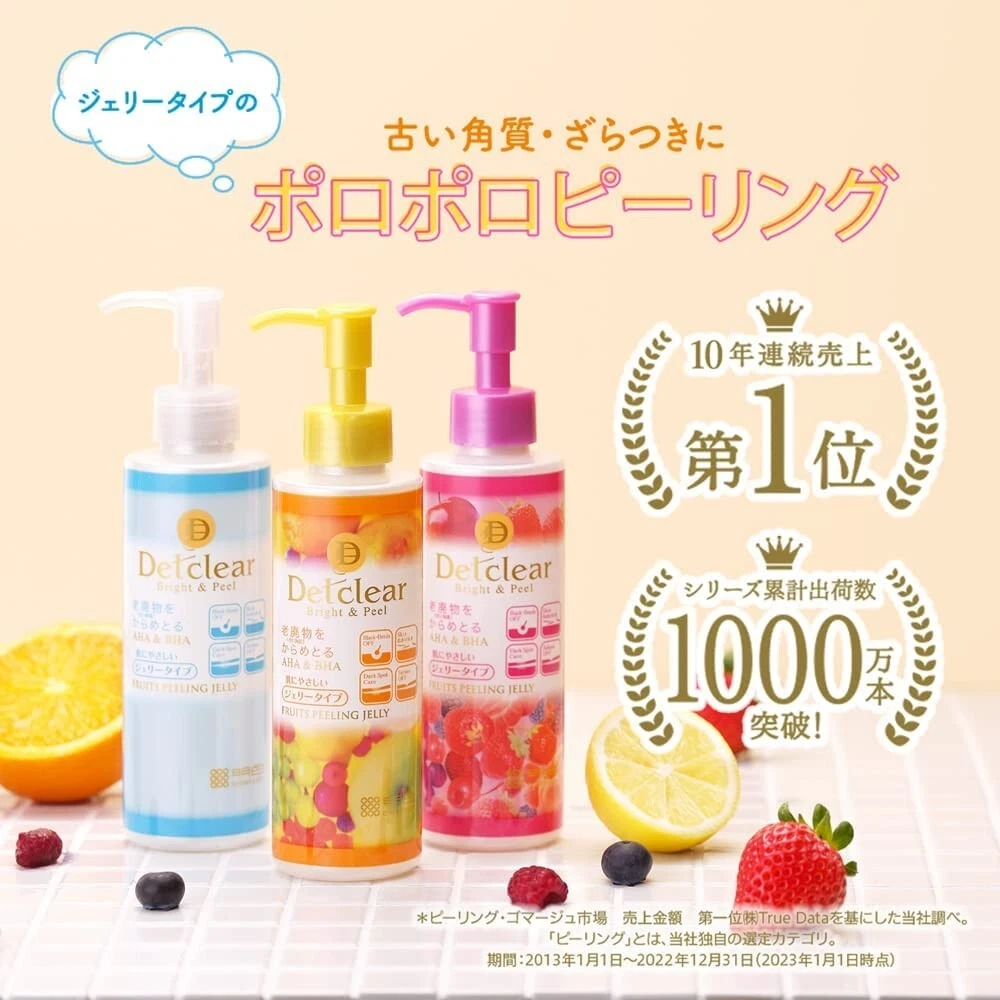 Meishoku - Detclear Bright & Peel, Fruits Peeling Jelly with AHA & PHA 180ml.