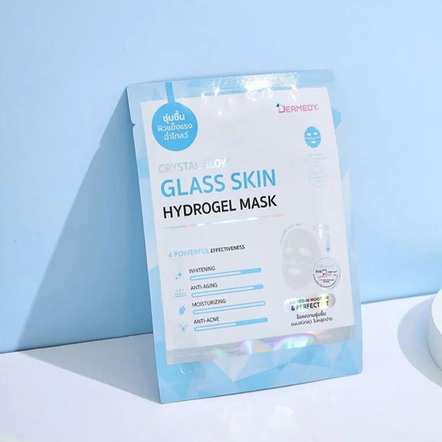 Dermedy - Crystal Glow Glass Skin Hydrogel Mask 16g. (Pack of 3)