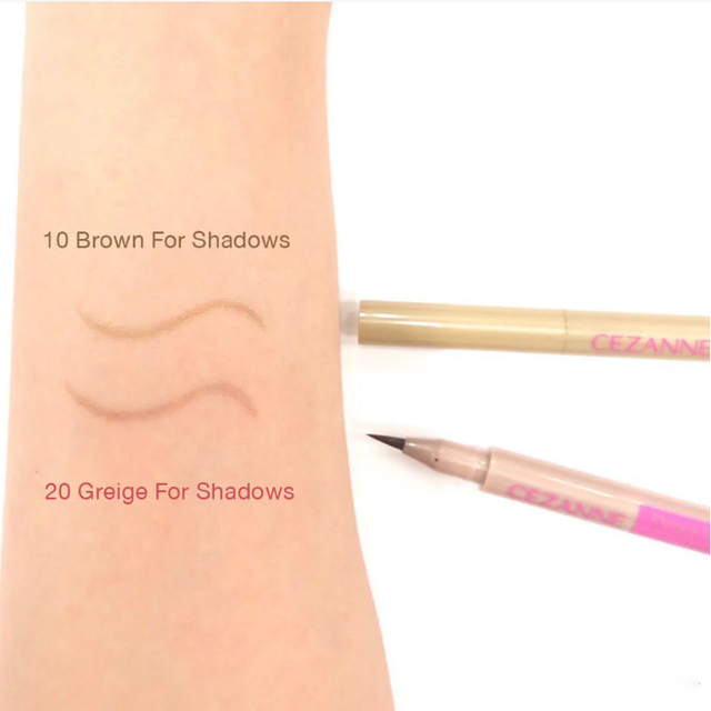 Cezanne - Drawing Double Eyelid Eyeliner #20 Greige For Shadows 0.6ml.