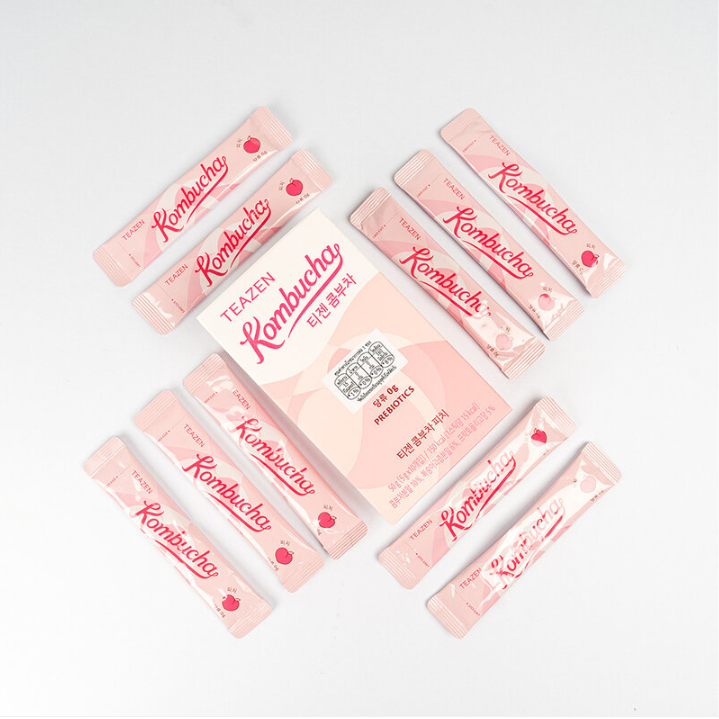 TEAZEN - Peach Flavor Kombucha 5g. (10 Sachets)
