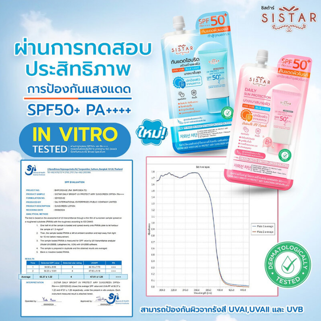 Sistar - Deep Moisture UV Protect Airy Sunscreen SPF50+ PA++++ 30g.