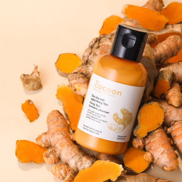 Cocoon Vietnam - Hung Yen Turmeric Cleanser (Sữa Rửa Mặt Nghệ Hưng Yên) with Turmeric Extract & Carrot 140ml.