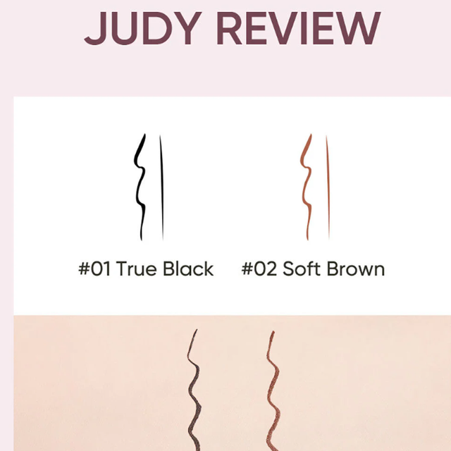 JUDYDOLL - Skinny Liquid Eyeliner #02 Soft Brown 0.4g.