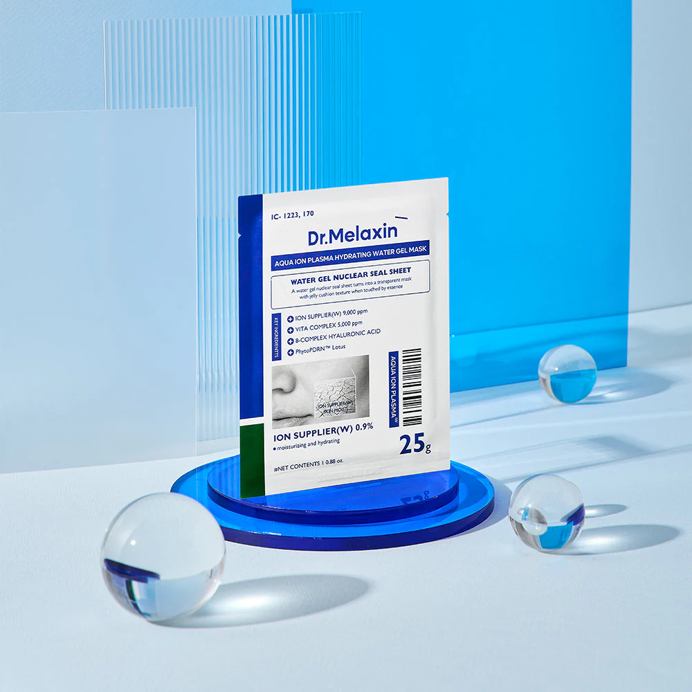 Dr.Melaxin - Aqua Ion Plasma Hydrating Water Gel Mask (5 Sheets)