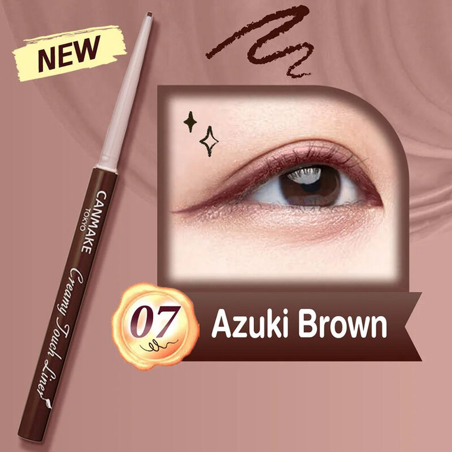 Canmake - Creamy Touch Liner #07 Azuki Brown 0.10g.