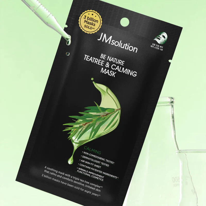 JM Solution - Be Nature Teatree & Calming Mask 24ml. (Pack of 3)