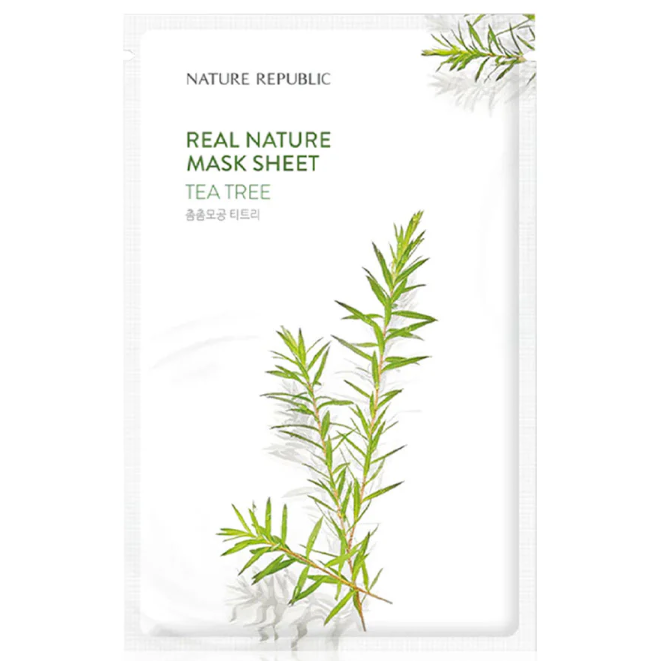 Nature Republic - Tea Tree Real Nature Mask Sheet 23ml. (Pack of 3)
