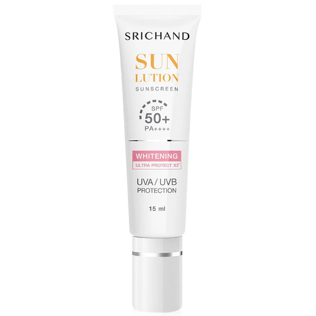 Srichand - Sunlution Skin Whitening Sunscreen SPF50+/PA++++ 15ml.