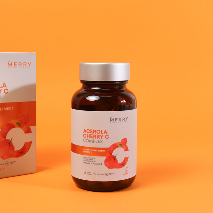 The Merry - Acerola Cherry C Complex 25.5g. (30 Capsules)