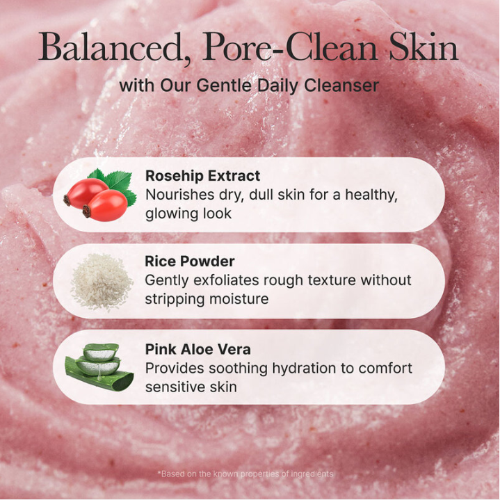 Arencia - Fresh Rosehip Rice Mochi Cleanser 120g.