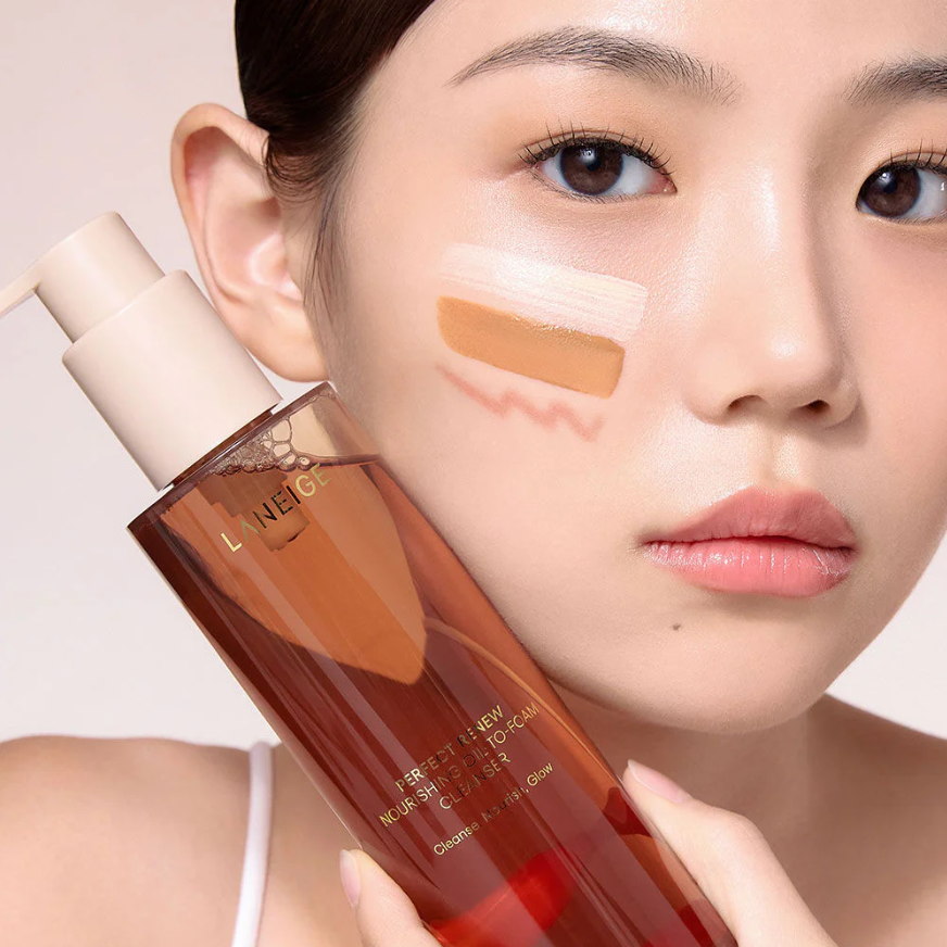 Laneige - Perfect Renew Nourishing Oil-To-Foam Cleanser, Cleanse, Nourish and Glow 200ml.