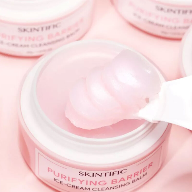 Skintific - Purifying Barrier Ice Cream Cleansing Balm 40g.