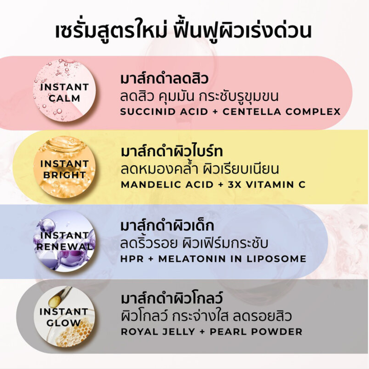 Her Hyness - Instant Renewal Black Mask with HPR & Melatonin in Liposome 25ml. (Pack of 3)