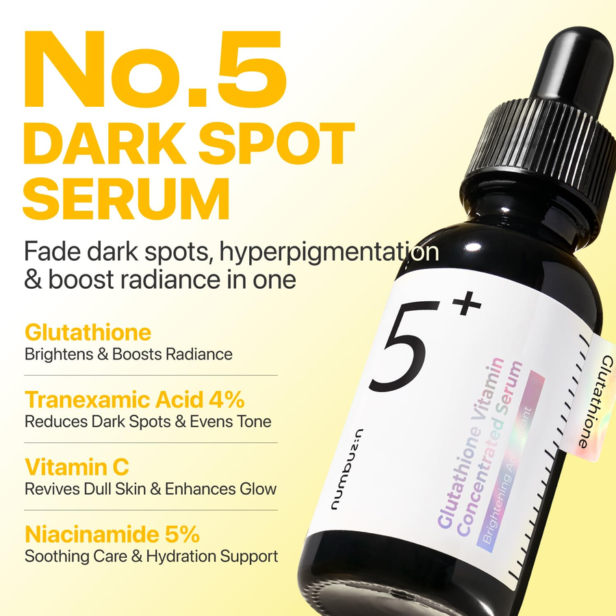Numbuzin - No.5+ Glutathione Vitamin Concentrated Serum 30ml.