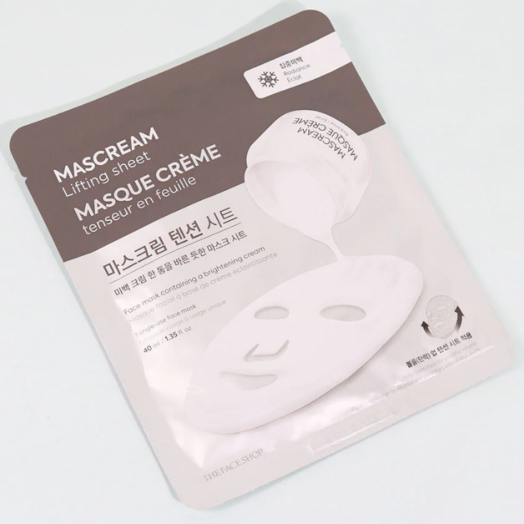 The Face Shop - Intense Radiance Mascream Tension Sheet 40ml. (Pack of 6)