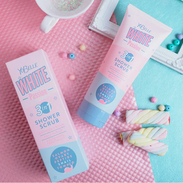 Yobelle - White Passion Shower Scrub 200g.