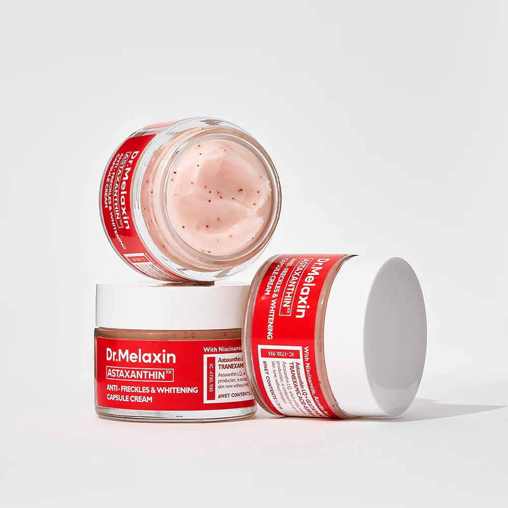 Dr.Melaxin - Astaxanthin Anti-Freckles & Whitening Capsule Cream with Niacinamide 50g.