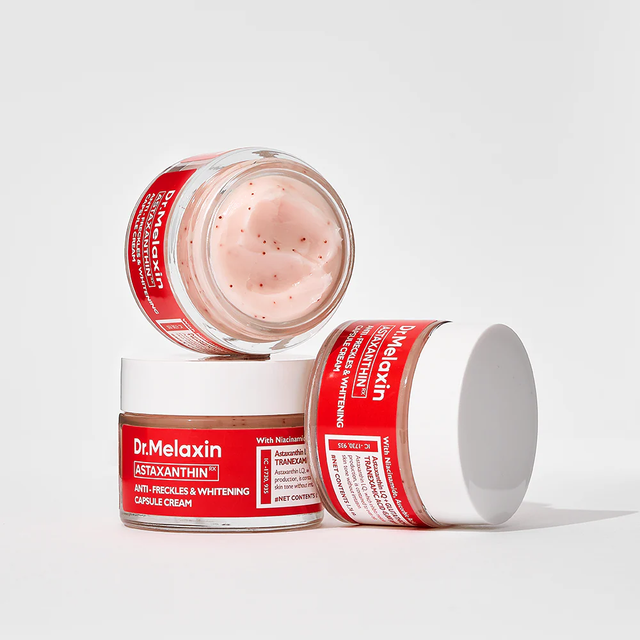 Dr.Melaxin - Astaxanthin Anti-Freckles & Whitening Capsule Cream with Niacinamide 50g.