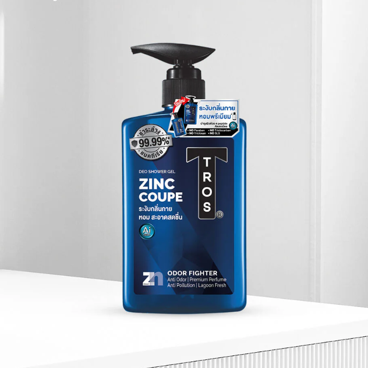 TROS - Coupe Deo Shower Gel Zinc & Lagoon Water 450ml.