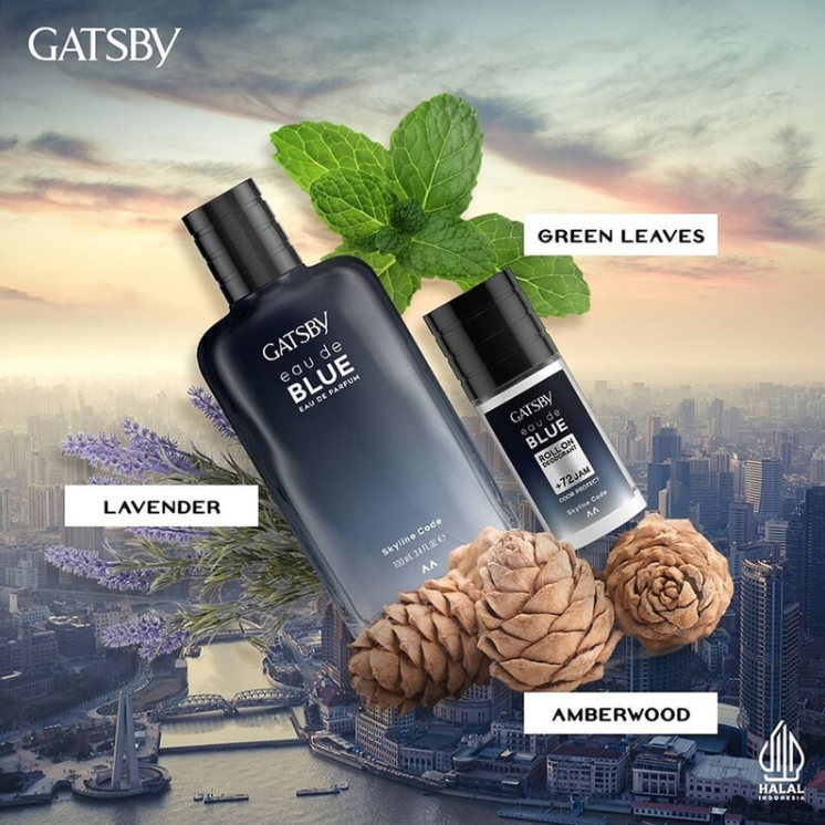 GATSBY - Eau De Blue Roll On Skyline 50ml.