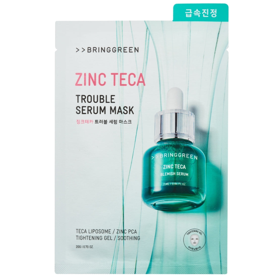 Bringgreen - Zinc Teca Trouble Serum Mask 20g. (Pack of 3)