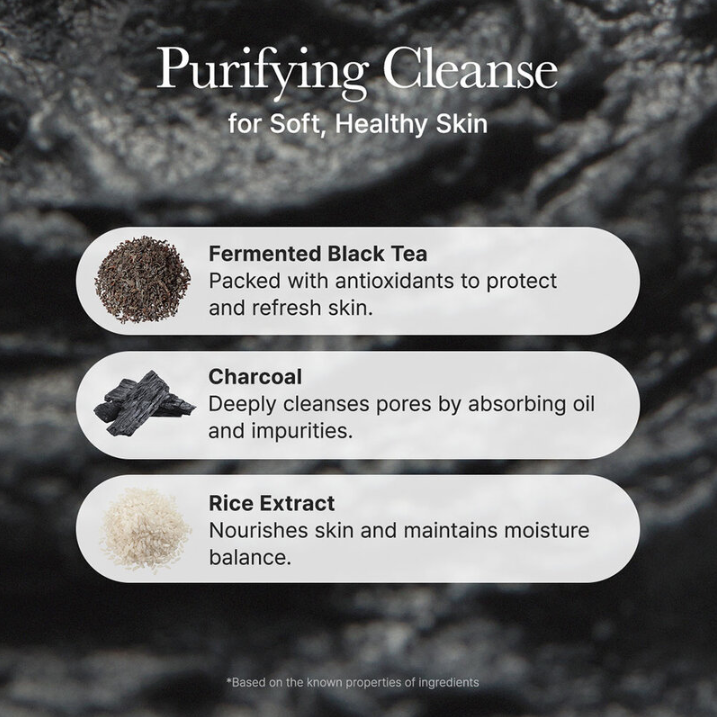 Arencia - Black Tea Rice Mochi Cleanser 120g.
