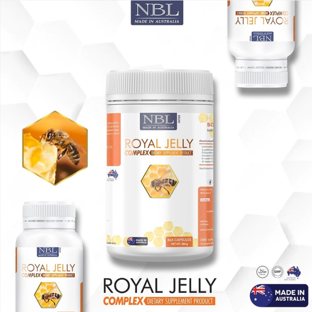 Nubolic (NBL) - Royal Jelly Complex 1600mg. (365 Capsules)