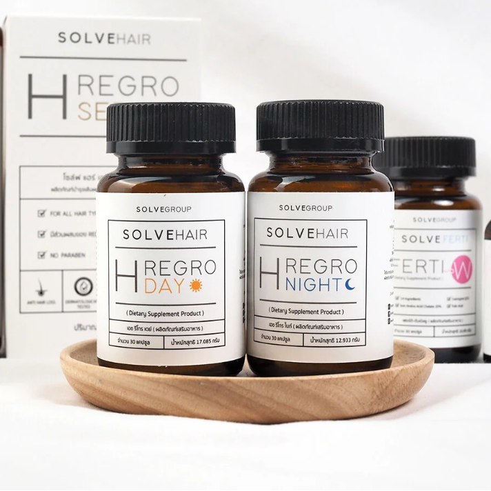 Solve Hair - H Regro Day (30 Capsules) & Night (30 Capsules)