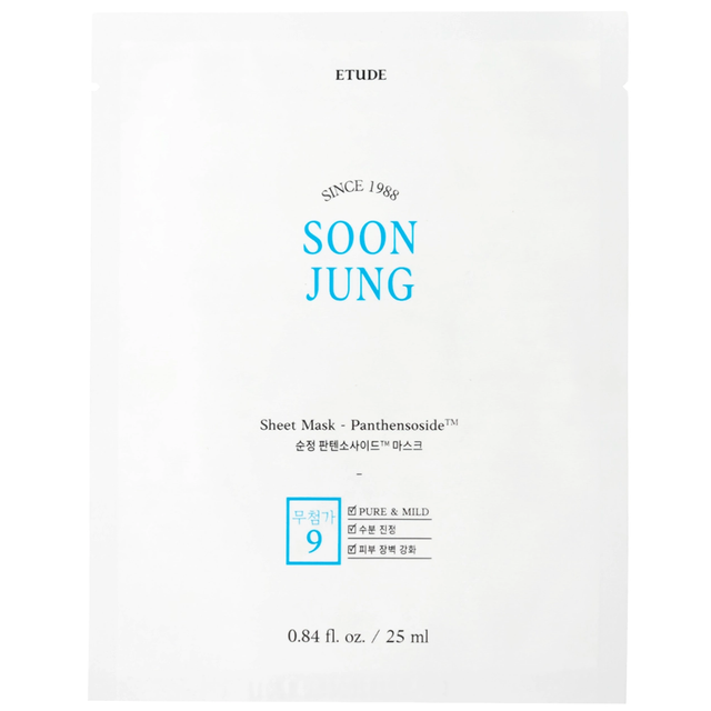 Etude - SoonJung Sheet Mask Panthensoside 25ml. (Pack of 3)