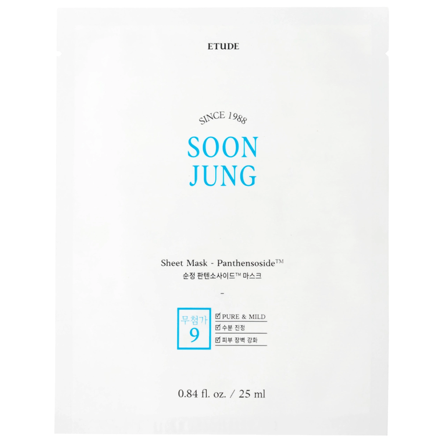 Etude - SoonJung Sheet Mask Panthensoside 25ml. (Pack of 3)