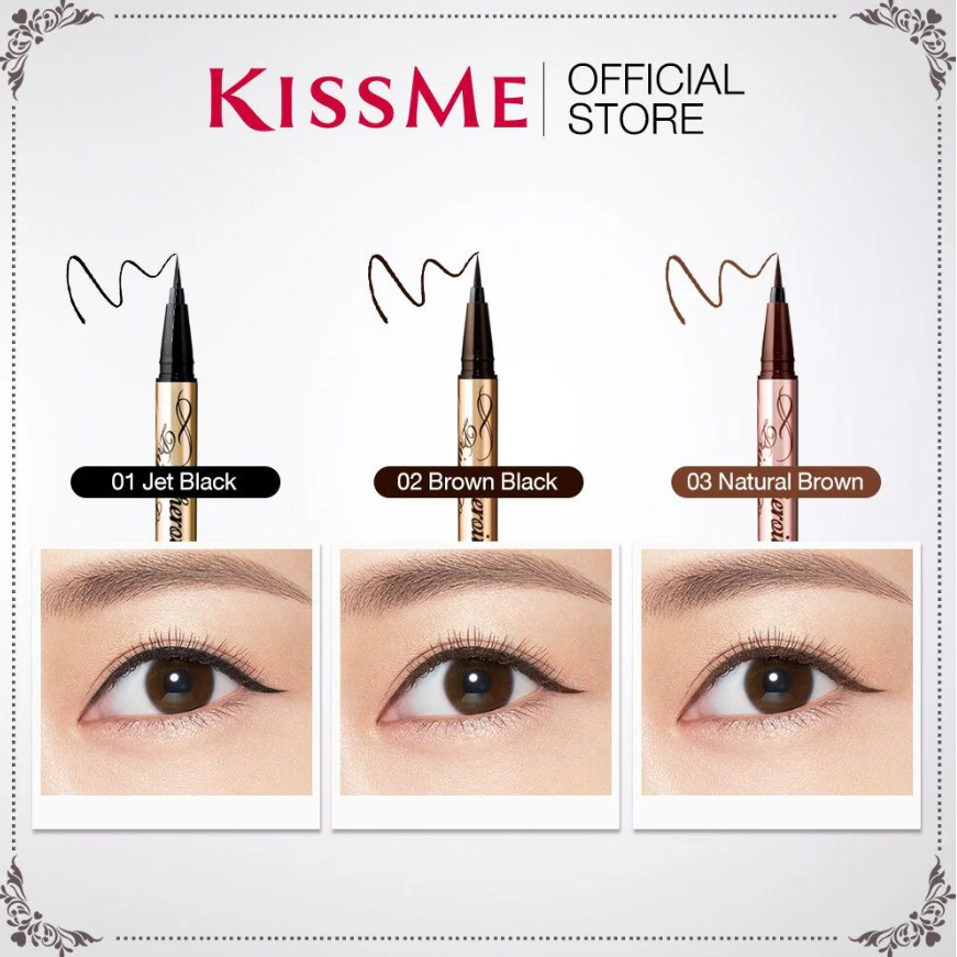 Kiss Me - Heroine Make Prime Liquid Eyeliner Rich Keep 0.1mm #01 Jet Black 0.4ml.