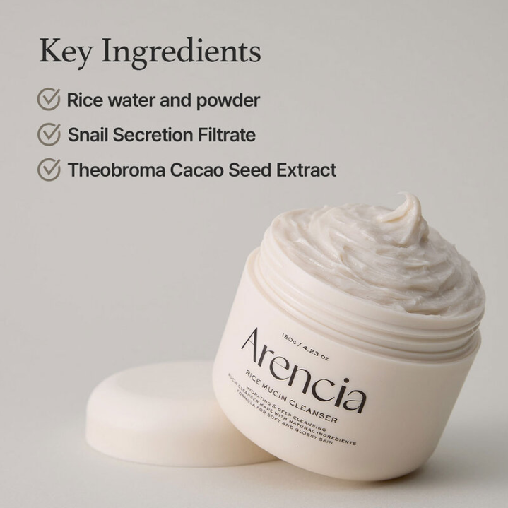 Arencia - Rice Mucin Cleanser 120g.