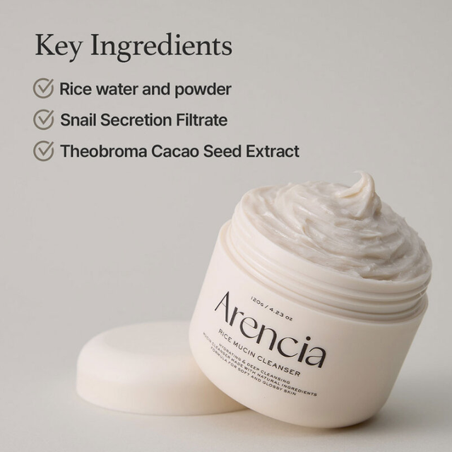 Arencia - Rice Mucin Cleanser 120g.