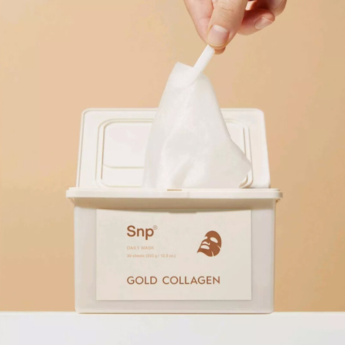 SNP - Gold Collagen Daily Mask 350g. (30 Sheets)