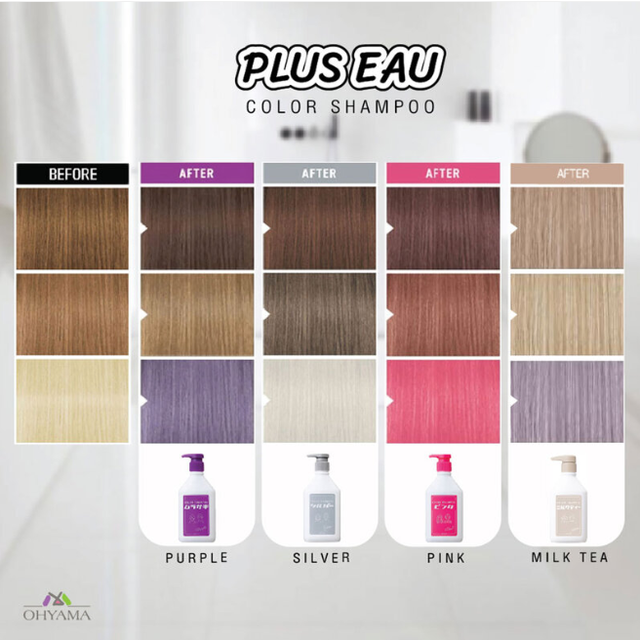 PLUS EAU - Silver Color Shampoo 280ml.