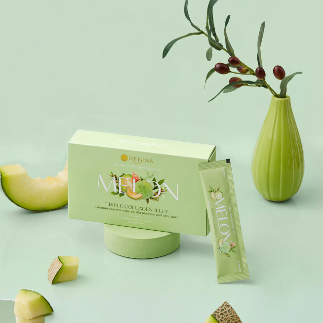 Rebina - Melon Triple Collagen Jelly 25g. (7 Sachets)