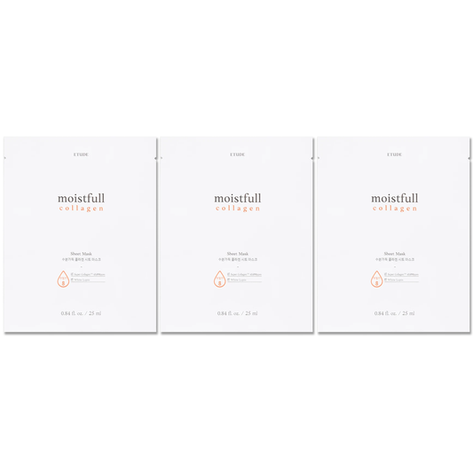 Etude - Moistfull Collagen Sheet Mask 25ml. (Pack of 3)