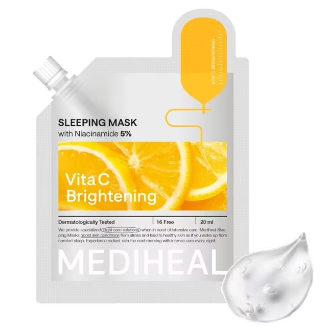 Mediheal - Vita C Brightening Sleeping Mask with Niacinamide 5% 20ml. (Pack of 6)