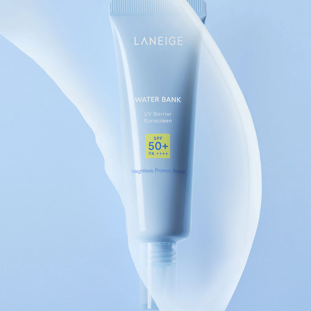 Laneige - Water Bank UV Barrier Sunscreen SPF50+ PA++++, Weightless, Protect and Repair 50ml.