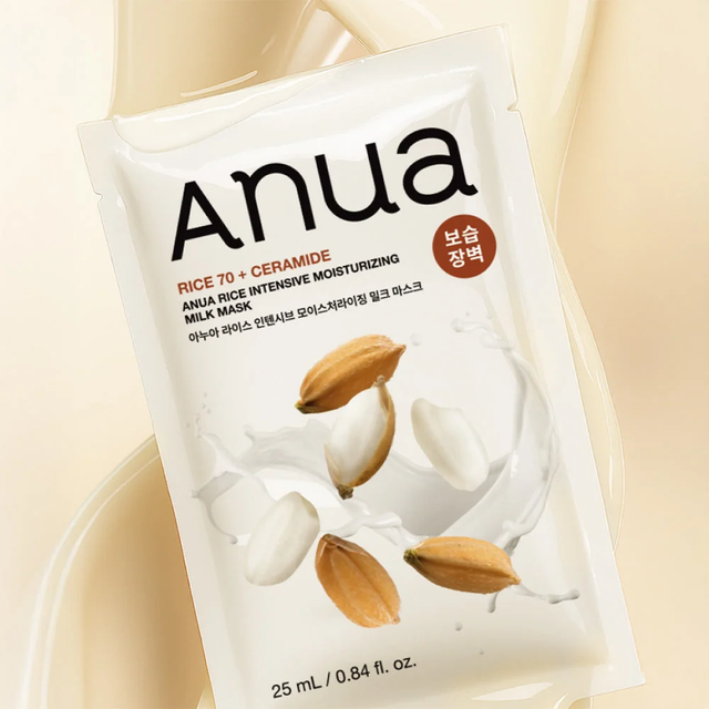Anua - Rice Intensive Moisturizing Milk Mask 25ml. (Pack of 3)