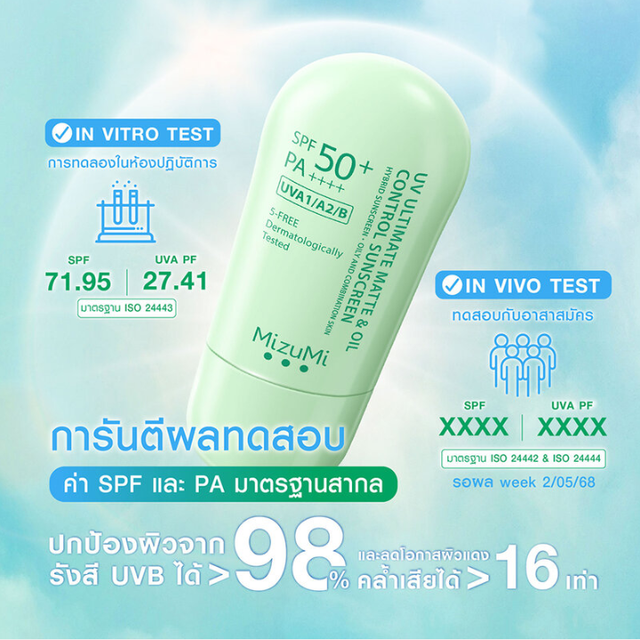 MizuMi - UV Ultimate Matte & Oil Control Sunscreen 40g.
