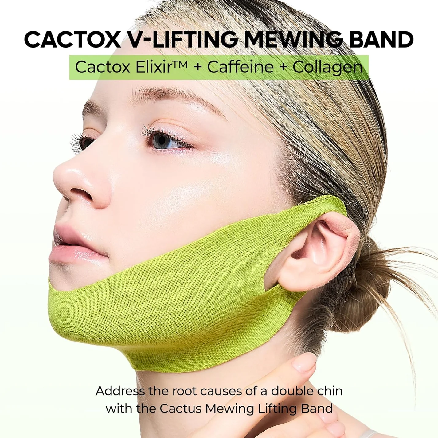 Dr.Melaxin - Cactox Cooling V-Up Mask, De-Puffing & Contour-Fit Chin Mask 9.3g. (4 Sheets)