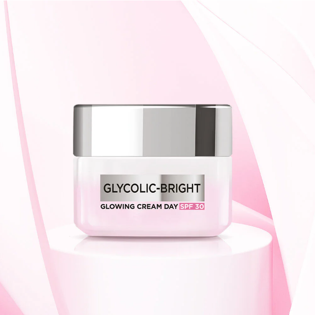 L'Oréal - Glycolic Bright Glowing Cream Day SPF30 15ml.