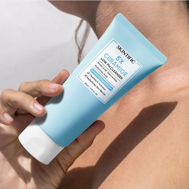 Skintific - 5X Ceramide Low pH Cleanser 80ml.