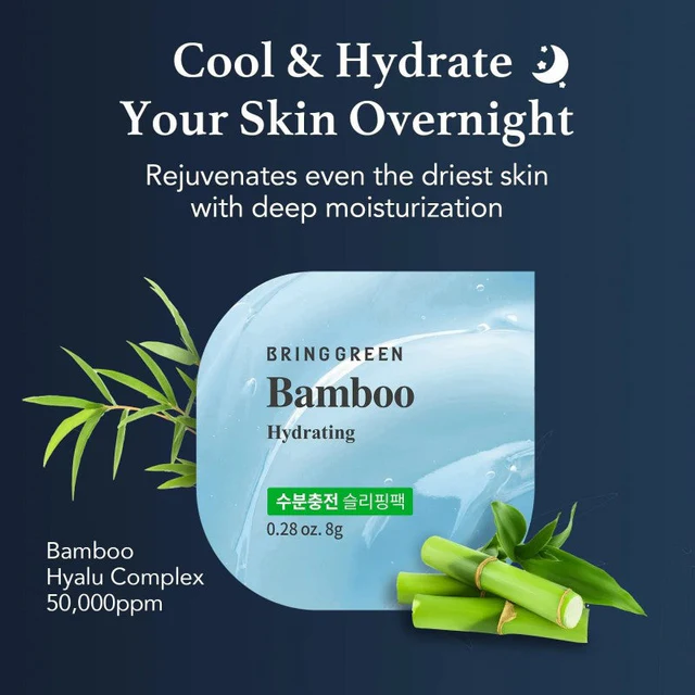 Bringgreen - Bamboo Hydrating Sleeping Pack 8g. (Pack of 3)