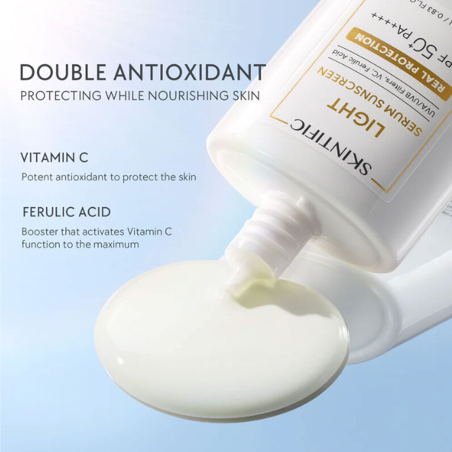 Skintific - Light Serum Sunscreen SPF50 PA++++ 25ml.