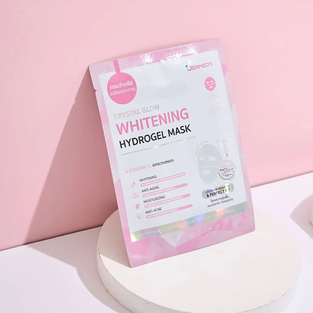 Dermedy - Crystal Glow Whitening Hydrogel Mask 16g. (Pack of 3)