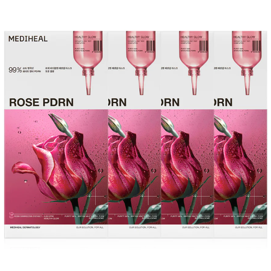 Mediheal - Rose PDRN Essential Mask Healthy Glow 24ml. (Pack of 4)