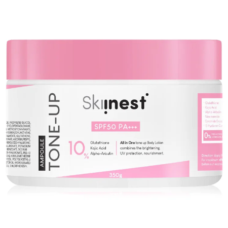 Skiinest - Ultra Bright Pink Tone Up Ampoule Body Lotion SPF50 PA+++ 350g.