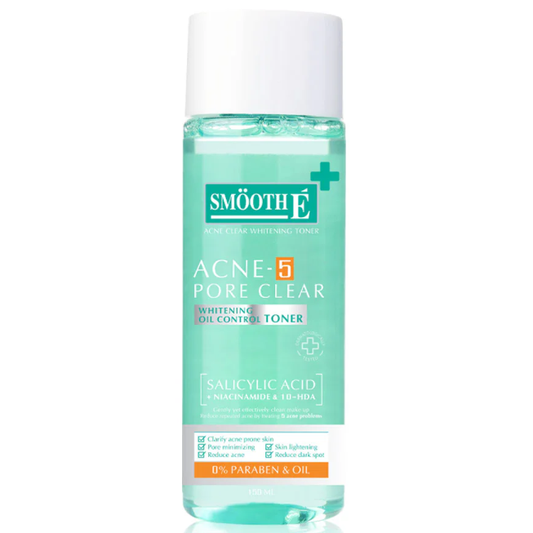 Smooth E - Acne-5 Pore Clear Whitening Toner 150ml.